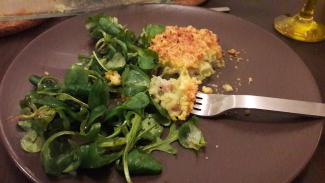 Crumble aux courgettes ww