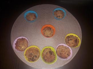 Mini banana bread chocolat, noisette et noix 