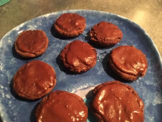 Petits biscuits aux haricots rouges et chocolat