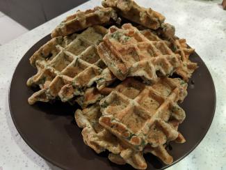 Gaufres aux épinards