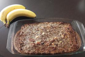 Pudding à la banane et aux fruits secs 