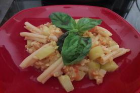 One pot pasta courgettes et dholl