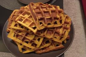 Gaufres à la purée de potimarron 