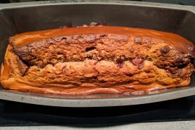 Cake aux noisettes et aux pépites de chocolat
