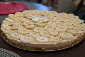 Cheesecake à la banane et au peanut butter