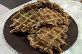 Gaufres aux épinards